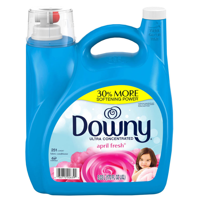 Downy Ultra Liquid Fabric Conditioner, April Fresh, 251 Loads, 170 fl. oz.