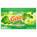 Gain Dryer Sheets with Original Scent, 160 Count