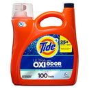 Tide Ultra Oxi with Odor Eliminators Liquid Laundry Detergent, 154 fl oz., for Visible and Invisible Dirt